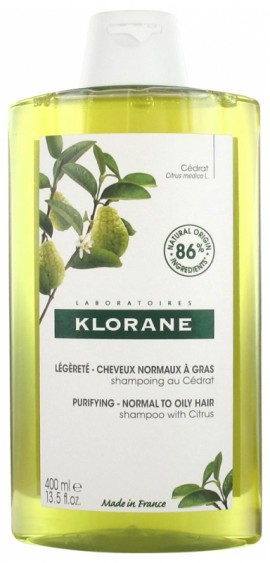 Klorane Σαμπουάν Κίτρο 400ml