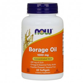 Now Borage Oil 1000mg 60 softgels