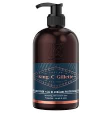Gillette King C Beard & Face Wash Gel 350ml