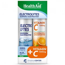 Health Aid Promo Pack Electrolytes 20tabs & Vitamin C 1000mg 20tabs