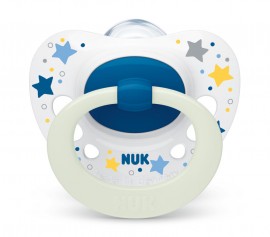 NUK Signature Night Silicone Soother 0-6m