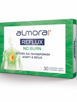 Almora Plus Reflux No Burn 30 Μασώμενα Δισκία