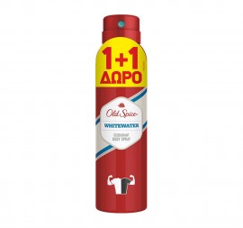 Old Spice Deodorant Body Spray Whitewater 1+1 2x150ml