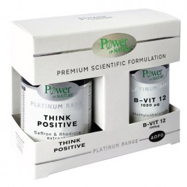 Power of Nature Promo Platinum Range Think Positive 30 Κάψουλες & Δώρο B-Vitamin 12 1000μg 20 Ταμπλέτες