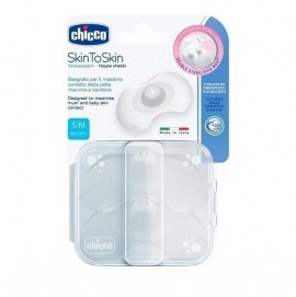 Chicco SkinToSkin Δίσκοι Στήθους Σιλικόνης S/M 2τμχ