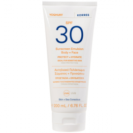 Korres Yoghurt Sunscreen Emulsion Face & Body Spf30 for Sensitive Skin 200ml