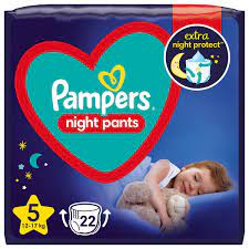 Pampers Night Pants Μέγεθος 5 (12kg-17kg), 22τεμ