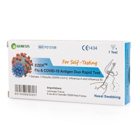 Genesis SARS-Cov-2 & Influenza A & B Combo Rapid Test  1test