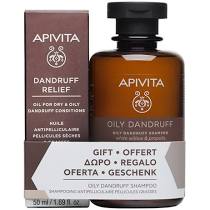 Apivita Set Dry Dandruff Relief Oil 50ml + FREE Dry Dandruff Shampoo 250ml