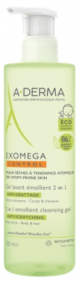 A-Derma Exomega Control Gel Lavant Emollient 2en1 500ml