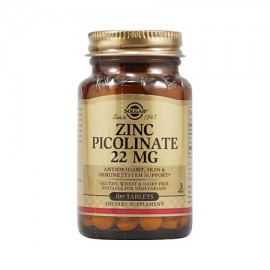 Solgar Zinc Picolinate 22mg 100 ταμπλέτες