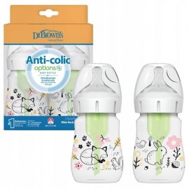Dr. Browns Natural Pack Flow Options+ Anti-Colic Jungle 2x150ml