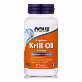 Now Neptune Krill Oil 500mg 60 μαλακές κάψουλες