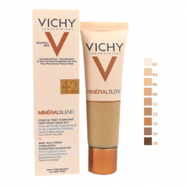 Vichy Minéralblend 16HR Hold Fresh Complexion Hydrating Foundation 12 Sienna 30ml