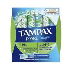 Tampax Pearl Compak Super με Απλικατέρ 16τμχ