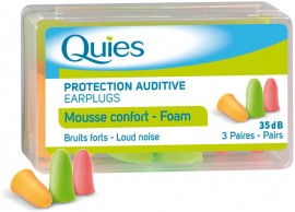 Quies Foam Earplugs 3 pairs