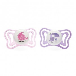 Chicco Physio Forma Light (71031-11) Silicone Soothers 2-6 Months Purple-Pink