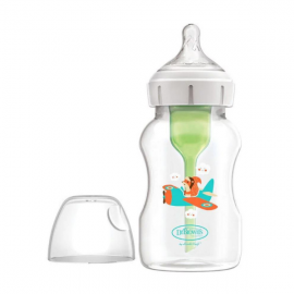 Dr. Browns Options WB 111001 Plastic Bottle with Wide Neck & Silicone Nipple 330ml