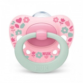 Nuk Signature Silicone Soother 6-18m Pink (10.736.694)