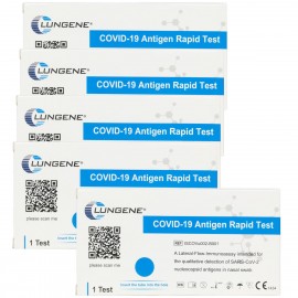 Lungene SARS-Cov-2 Antigen Rapid Test Τεστ Αντιγόνων Κορονοϊού Ρινικό 5τμχ