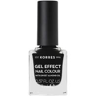 Korres Gel Effect Nail Color 100 Black 11ml