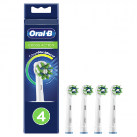 Oral-B Cross Action CleanMaximiser Improved Ανταλλακτικές Κεφαλές για Ηλεκτρική Οδοντόβουρτσα 4τμχ