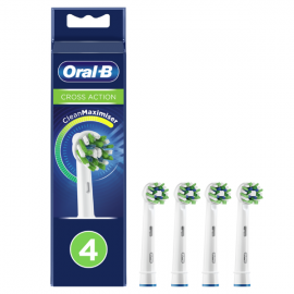 Oral-B Cross Action CleanMaximiser Improved White 4 Brush Heads