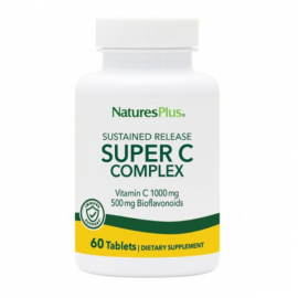 NaturesPlus Super C Complex 1000 mg w/500 mg Bioflavonoids 60 Sustained Release Tablets