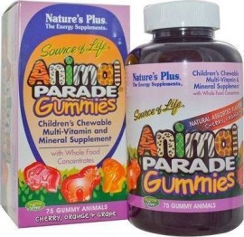 NaturesPlus Animal Parade Gummies Assorted Flavors 75 Μασώμενα Ζελεδάκια