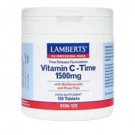 Lamberts Vitamin C-Time Release 1500mg 120 tabs