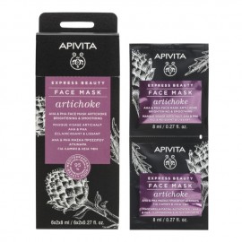 Apivita Express Beauty Brightening Mask with Artichoke 2x8ml