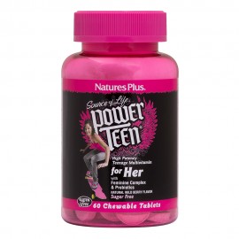 NaturesPlus Power Teen for Her 60 μασώμενες ταμπλέτες