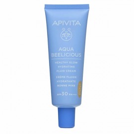 Apivita Aqua Beelicious Healthy Glow Hydrating Fluid Tinted Cream SPF30 40ml