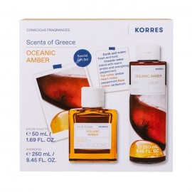 Korres Promo Oceanic Amber Eau de Toilette Ανδρικό Άρωμα 50ml & Αφρόλουτρο 250ml