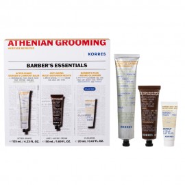Korres Promo Barbers Essentials with After-Shave, 125ml & Anti-Aging Cream, 50ml & Cleanser, 20ml