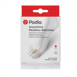 Podia Extra-Comfort Gel-Ring & Spreader Αποστάτης Μεγάλου Δακτύλου One Size 2τεμ