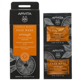 Apivita Express Μάσκα Αναζωογόνησης με Πορτοκάλι 2x8ml