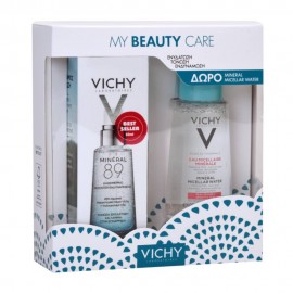 Vichy My Beauty Care Mineral 89 Booster Ενδυνάμωσης Προσώπου 50ml & Micellar Water για Ευαίσθητες Επιδερμίδες 100ml