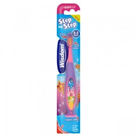 Wisdom Step by Step Kids Toothbrush 3-5Y Pink