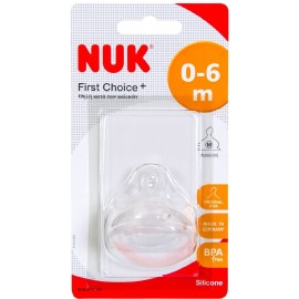 Nuk First Choice Plus Θηλή Σιλικόνης 0-6M 1τεμ
