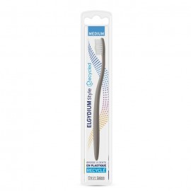 Elgydium Style Recycled Toothbrush Medium Γκρι 1τεμ.