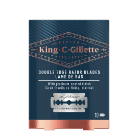 Gillette King C Double Edge Razors Ανταλλακτικά Ξυραφάκια Διπλής Όψεως, 10τεμ