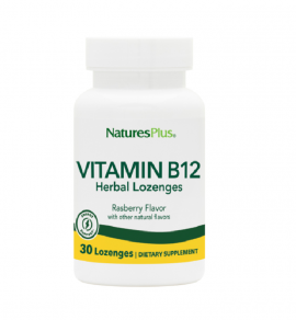 NaturesPlus B-12 1000mcg 30 Rasberry Lozenges