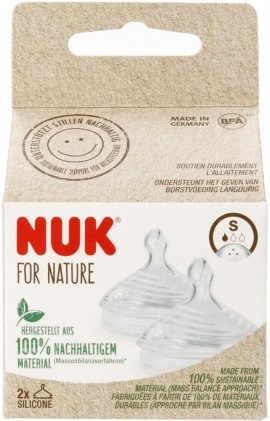 Nuk Nature Sense Silicone Nipple Size S   (10124025) 2 pcs