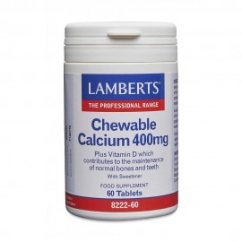 Lamberts Chewable Calcium 400mg 60tabs