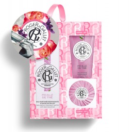 Roger & Gallet Set Feuille de The Eau Parfumee Bienfaisante 100ml + Feuille de The Savon 50gr + Feuille de The Gel Douche Bienfaisant 50ml