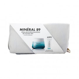 VICHY Mineral 89 Hydrating Booster Rich Cream 50ml & Gift Purete Thermal  3σε1 100ml