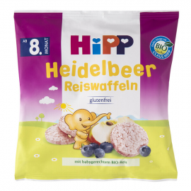 Hipp Childrens Raspberry Rice Waffle 30gr