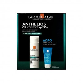 La Roche-Posay Anthelios Promo Oil Correct Photocorrection Daily Cream-Gel SPF50+ 50ml & Effaclar Gel 50ml