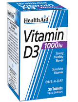 Health Aid Vitamin D3 1000iu 30 tablets